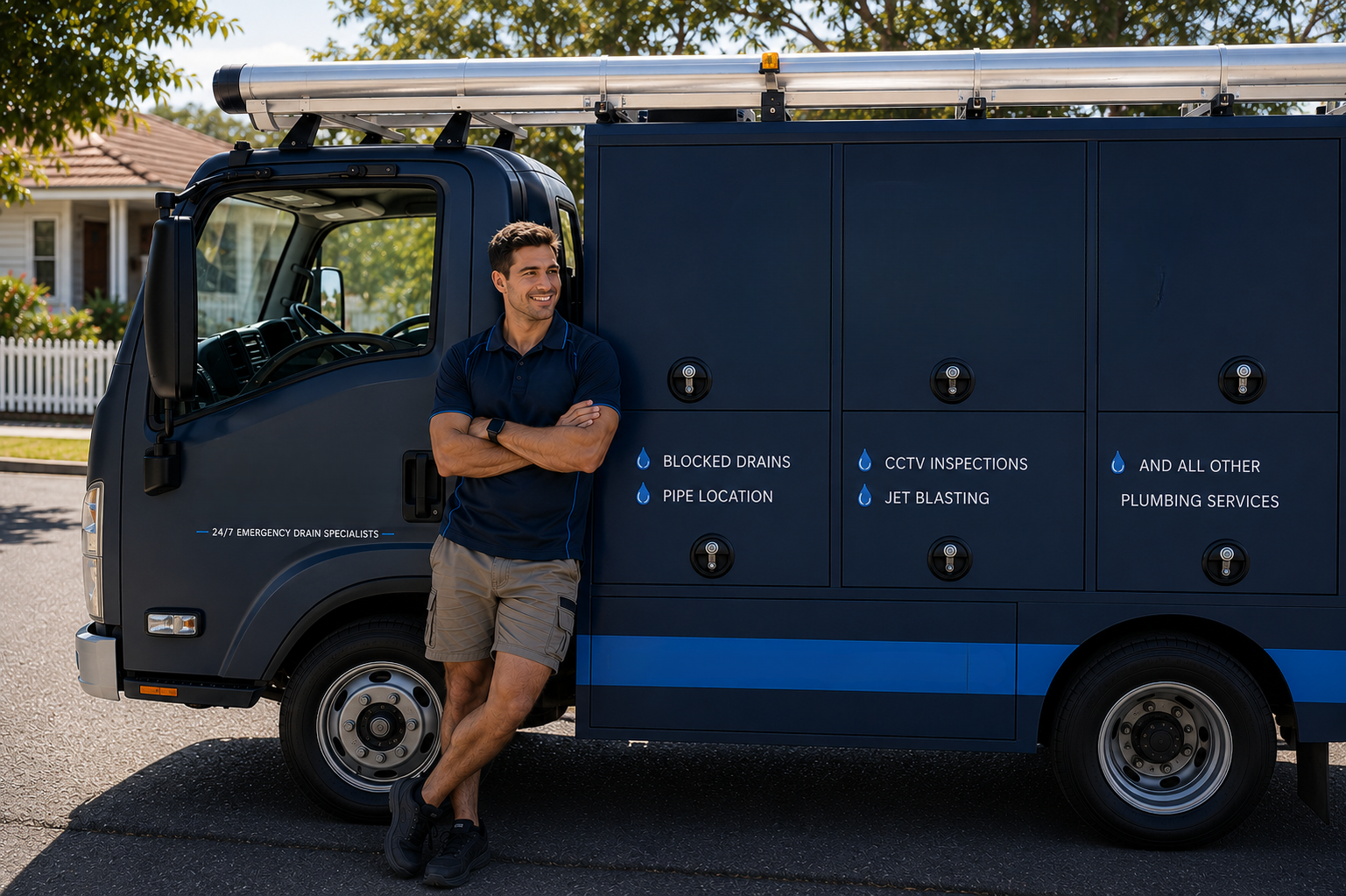 Plumber with Dulwich Hill Blocked Drains van
